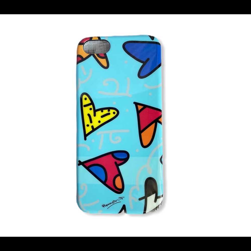 ROMERO BRITTO iPhone 5 Hard Case Cover Hearts